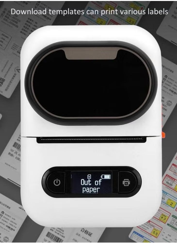 Denx - A portable wireless thermal printer for invoices, receipts and barcodes that works with Bluetooth, practical and easy to carry, 55 mm wide - Image 1