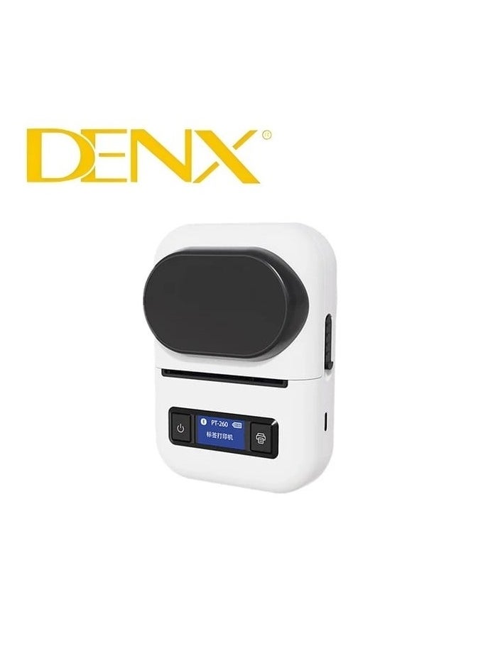 Denx - A portable wireless thermal printer for invoices, receipts and barcodes that works with Bluetooth, practical and easy to carry, 55 mm wide - Image 1