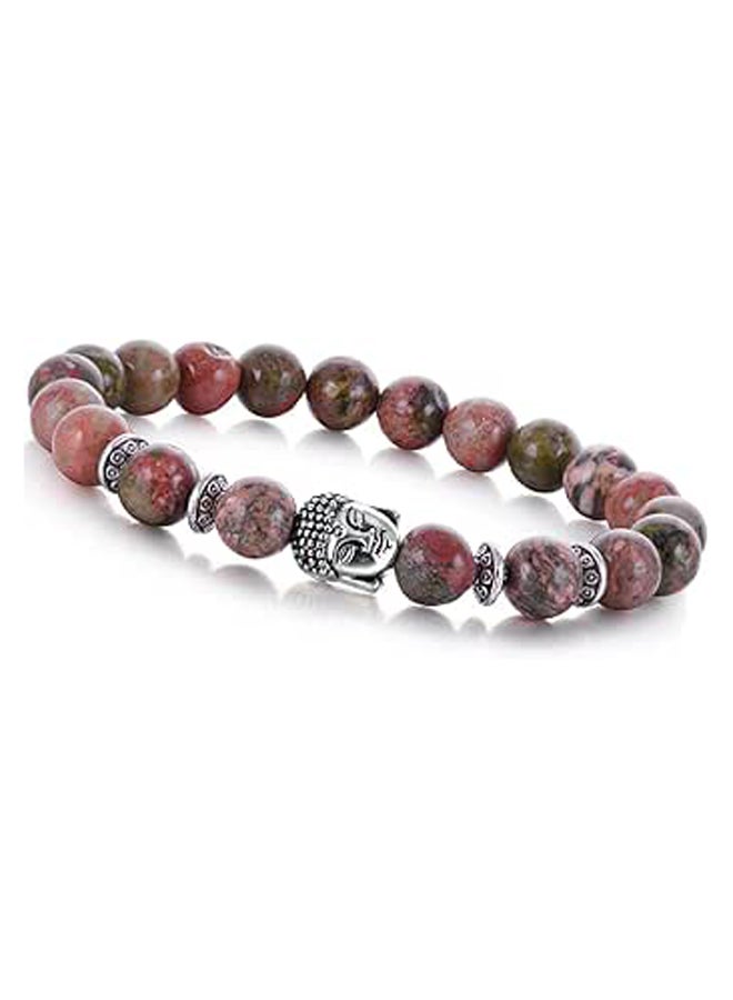 Buddha 8mm Beaded Bracelet for Women Men Gemstone Chakra Bracelet Jewelry for Birthday Gifts - Image 1
