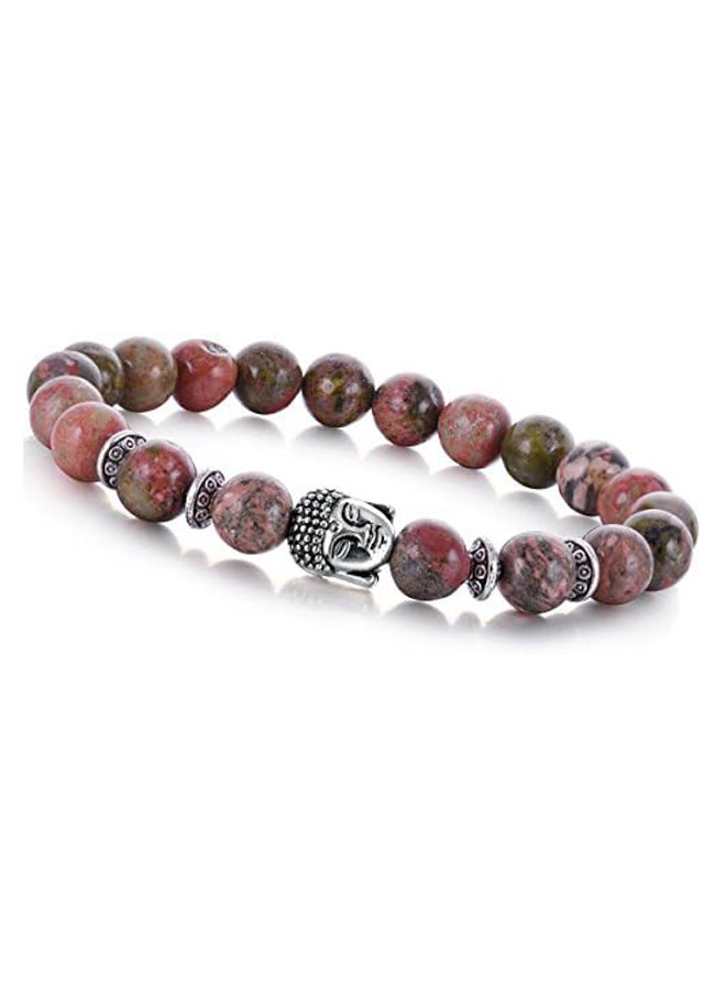 Buddha 8mm Beaded Bracelet for Women Men Gemstone Chakra Bracelet Jewelry for Birthday Gifts - Image 2