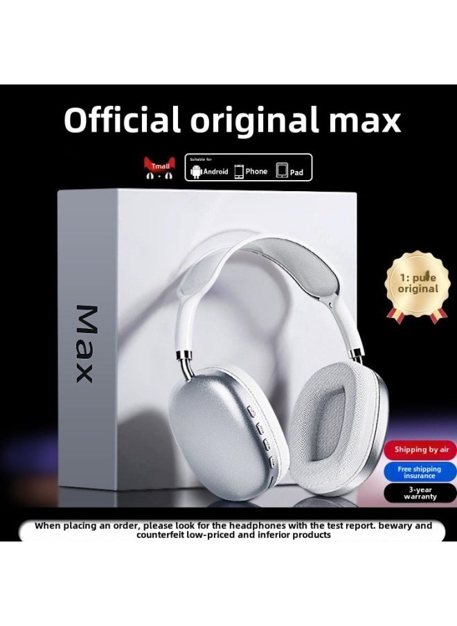 Generic - Head-mounted Bluetooth Headset Suitable For IPhone/apple Max Huaqiangbei 2024 Wireless Noise Reduction Game Wheat-Color:Official Standard Configuration - Black | Peak Version [original 1:1 Appearance ★ Dolby Space Audio ★ - Image 1