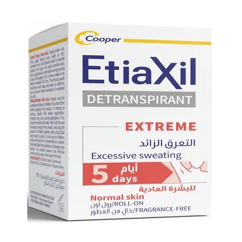 يتياكسيل ديترانسبيرانت إي إكس تي نورمال آر أو إل إل أو إن ١٥ مل