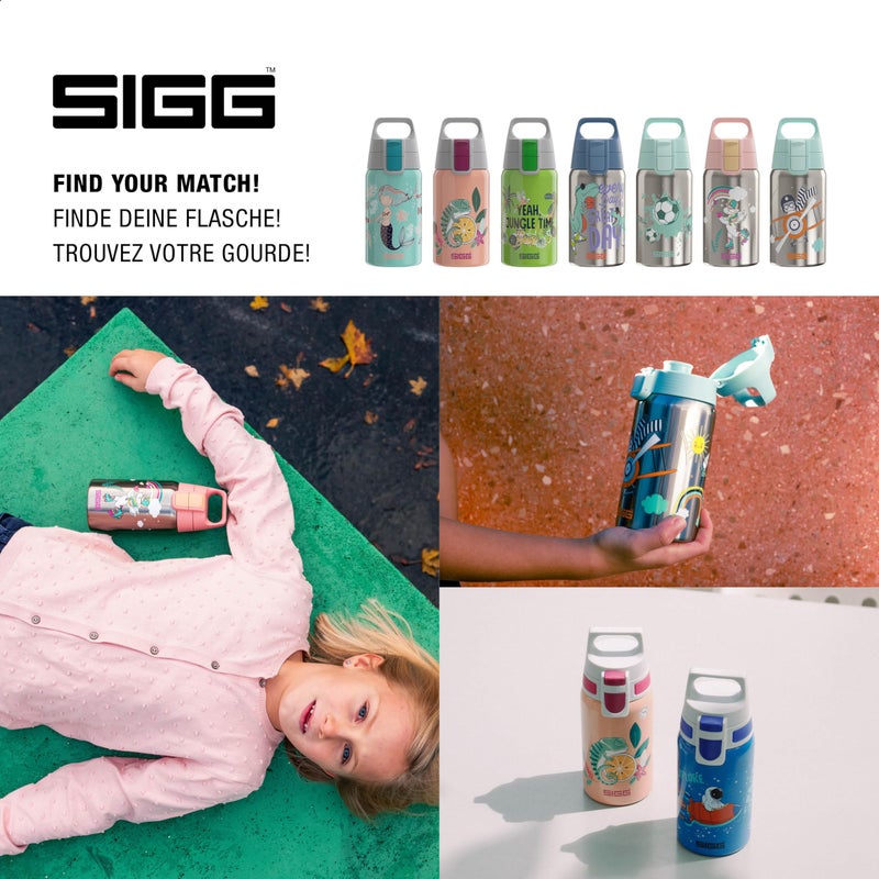 Sigg - Kids Water Bottle - Shield ONE Space - Leakproof - Lightweight - BPA Free - Stainless Steel - Blue With Astronaut - 17 Oz - Image 5