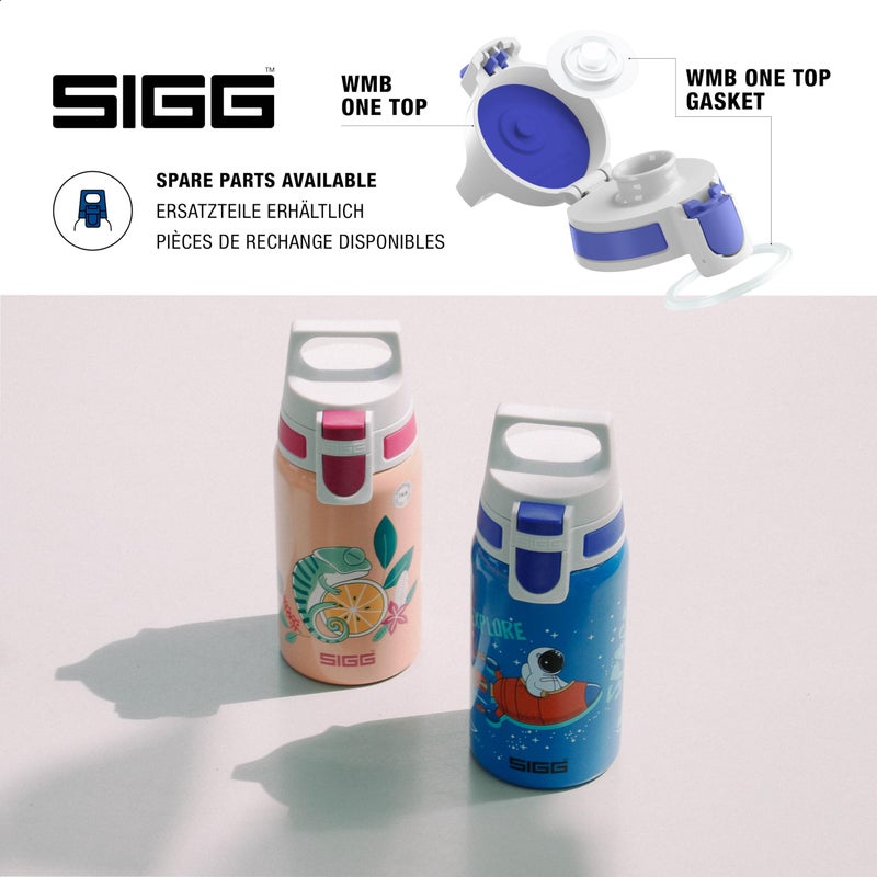Sigg - Kids Water Bottle - Shield ONE Space - Leakproof - Lightweight - BPA Free - Stainless Steel - Blue With Astronaut - 17 Oz - Image 4