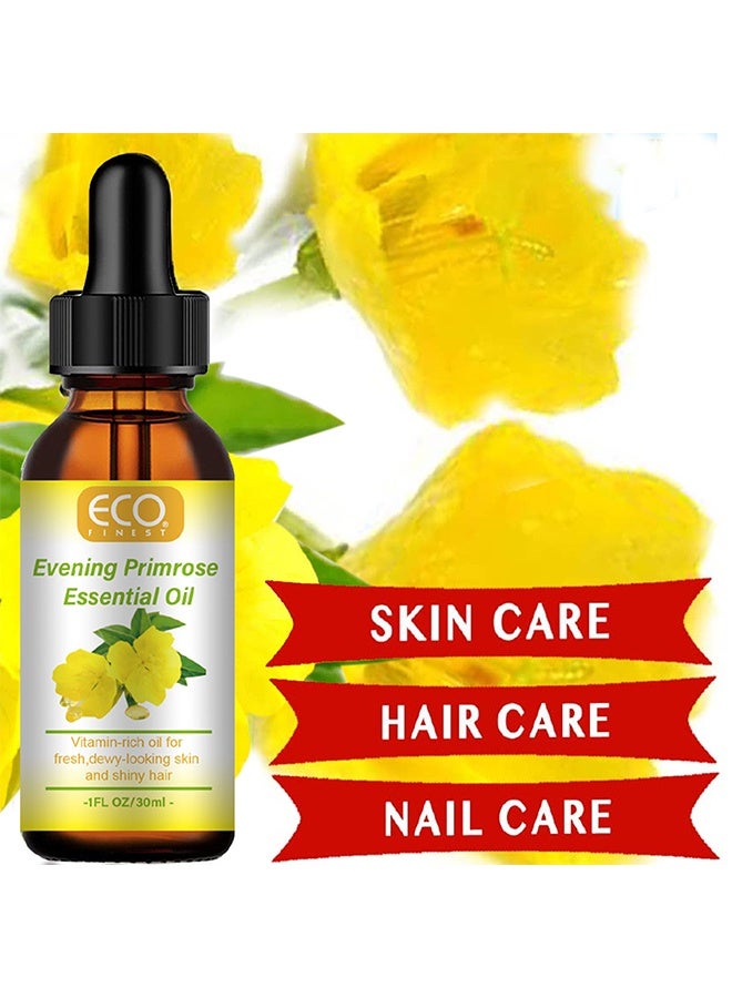 إيكو زيت زهرة الربيع المسائية العضوي للوجه ، مع فيتامين ، ترطيب عميق ، مضاد للشيخوخة ، يقلل من الخطوط الدقيقة والتجاعيد ، يحسن البشرة والشعر 30 مل - Image 3