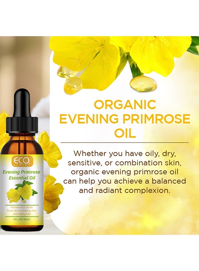 إيكو زيت زهرة الربيع المسائية العضوي للوجه ، مع فيتامين ، ترطيب عميق ، مضاد للشيخوخة ، يقلل من الخطوط الدقيقة والتجاعيد ، يحسن البشرة والشعر 30 مل - Image 4