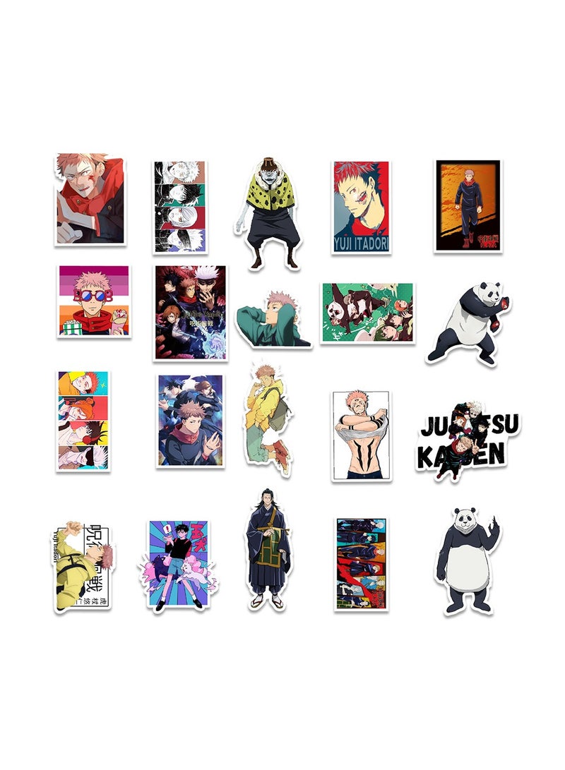 50-Piece Jujutsu Kaisen Stickers Waterproof Anime Stickers Graffiti Stickers - Image 4