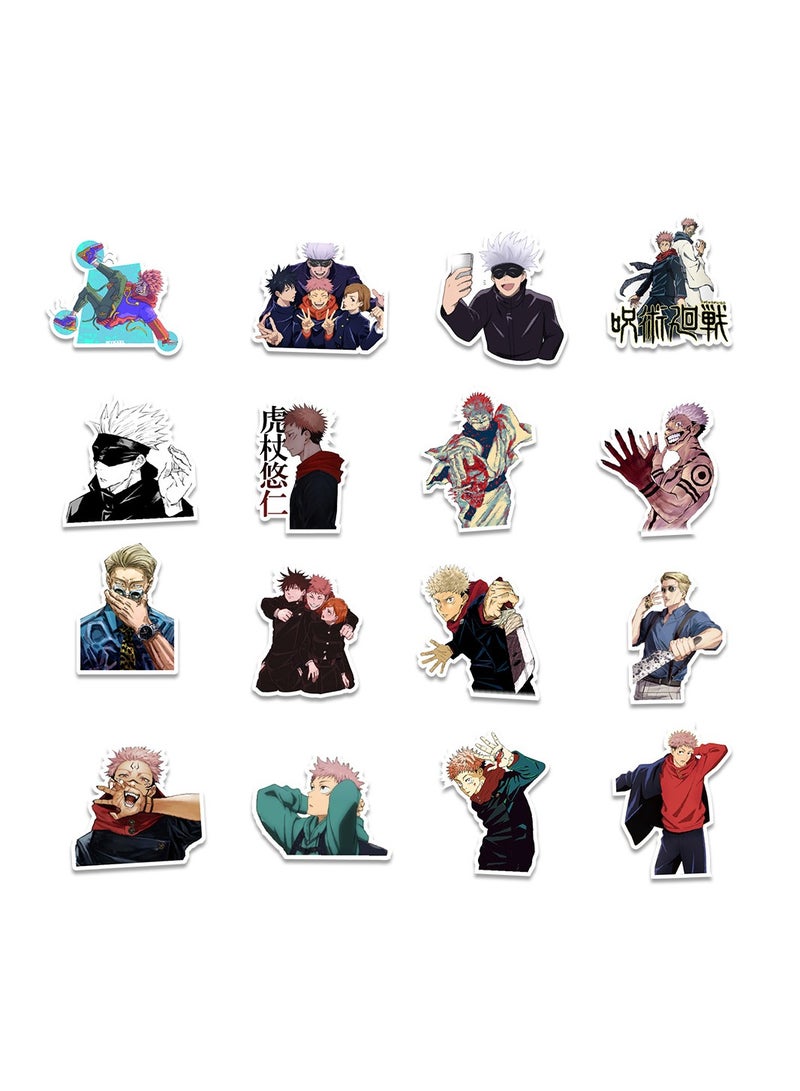 50-Piece Jujutsu Kaisen Stickers Waterproof Anime Stickers Graffiti Stickers - Image 3