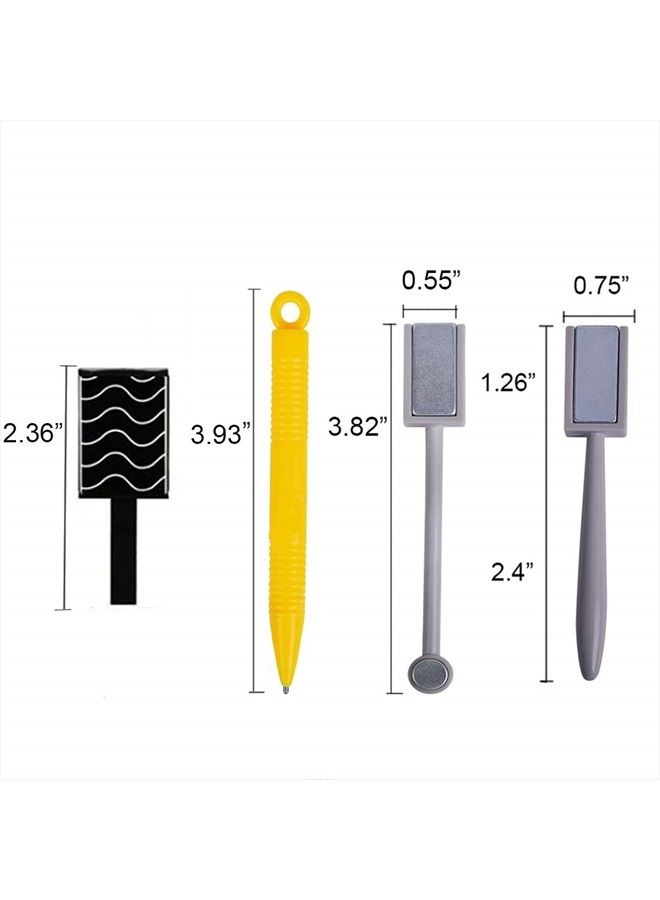 MWOOT 12Pcs Magnet Plate Wand Board Nail Magnet Tool, Mwoot Nail Magnet Pens And Double-headed Strong Cat Eyes Magnet Stick Dotting pens For 3D Gel Polish Nail Art - Image 2