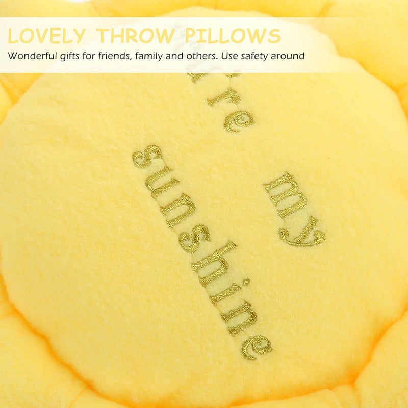 Yardwe Sun Plush Throw Pillow Stuffed Plush Soft Sofa Cushion Decorative Pillow for Home Bedroom Nursery - Image 4