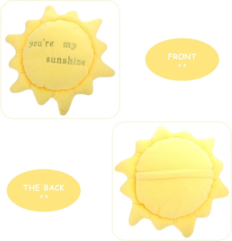 Yardwe Sun Plush Throw Pillow Stuffed Plush Soft Sofa Cushion Decorative Pillow for Home Bedroom Nursery - Image 3