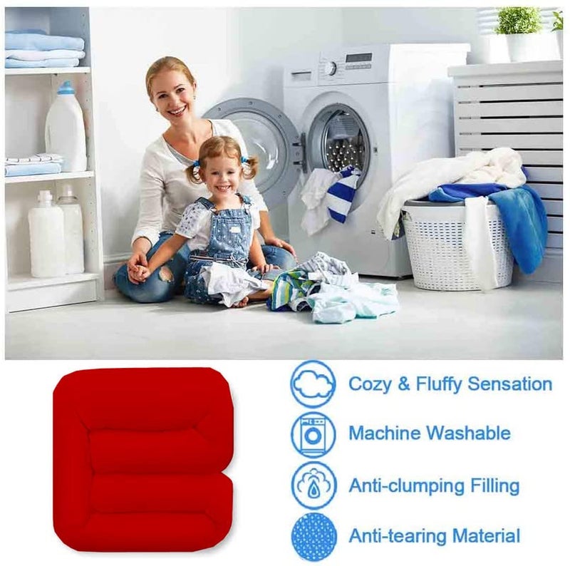 Texlux Soft Microfiber Filling 300GSM Comforter/Duvet for Mild Winter Size - Single 152X228cm (60x90 inch) Color-Red - Image 5