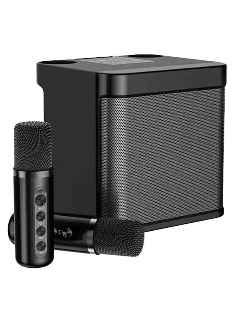 GT-Wheel - Karaoke Speaker Machine with 2 Wireless Microphones Portable Bluetooth with Echo and Vocal Cut - Image 1