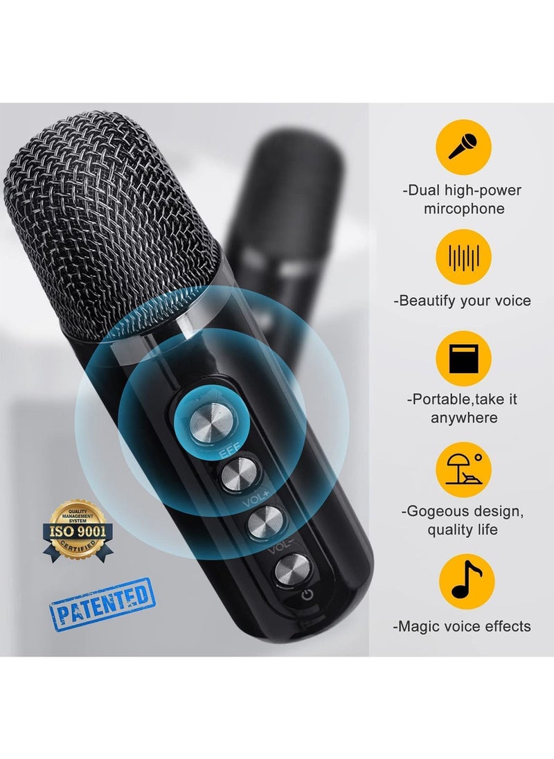 GT-Wheel - Karaoke Speaker Machine with 2 Wireless Microphones Portable Bluetooth with Echo and Vocal Cut - Image 1