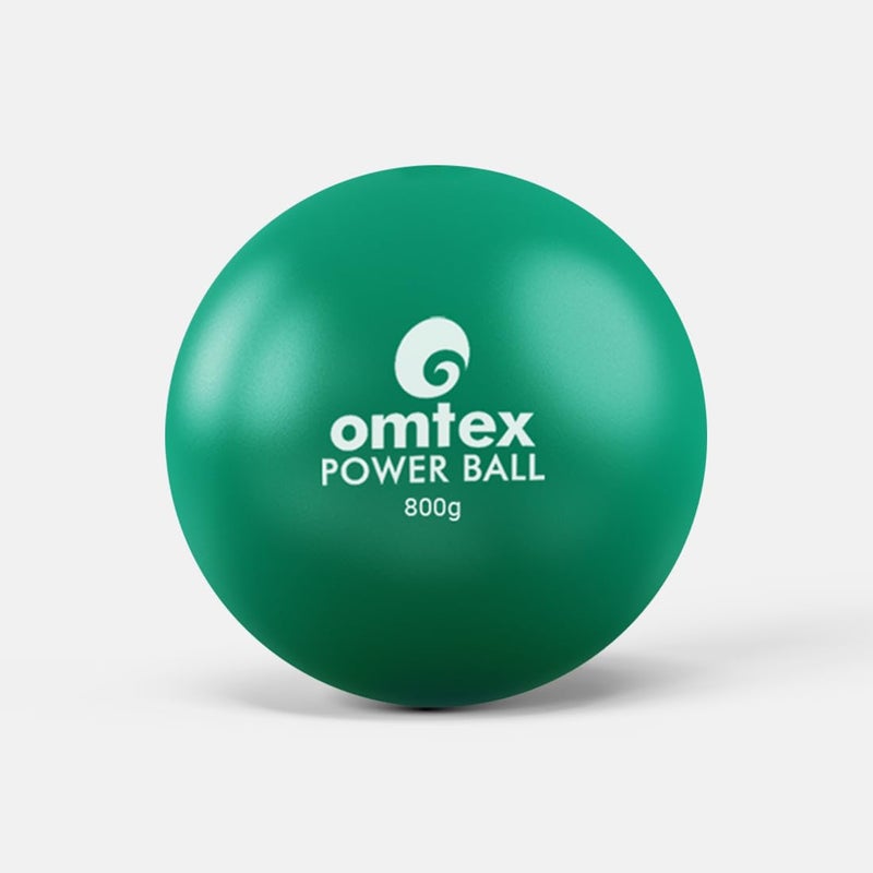 omtex Weighted Balls for Power Hitting, Batting and Pitching Training Suitable for Teenager & Athlete, Build Strength and Muscle, Improve Technique and Form (Green),Rubber,Cricket - Image 1