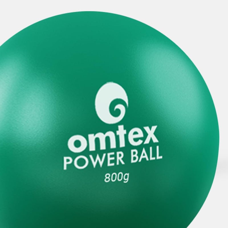 omtex Weighted Balls for Power Hitting, Batting and Pitching Training Suitable for Teenager & Athlete, Build Strength and Muscle, Improve Technique and Form (Green),Rubber,Cricket - Image 2