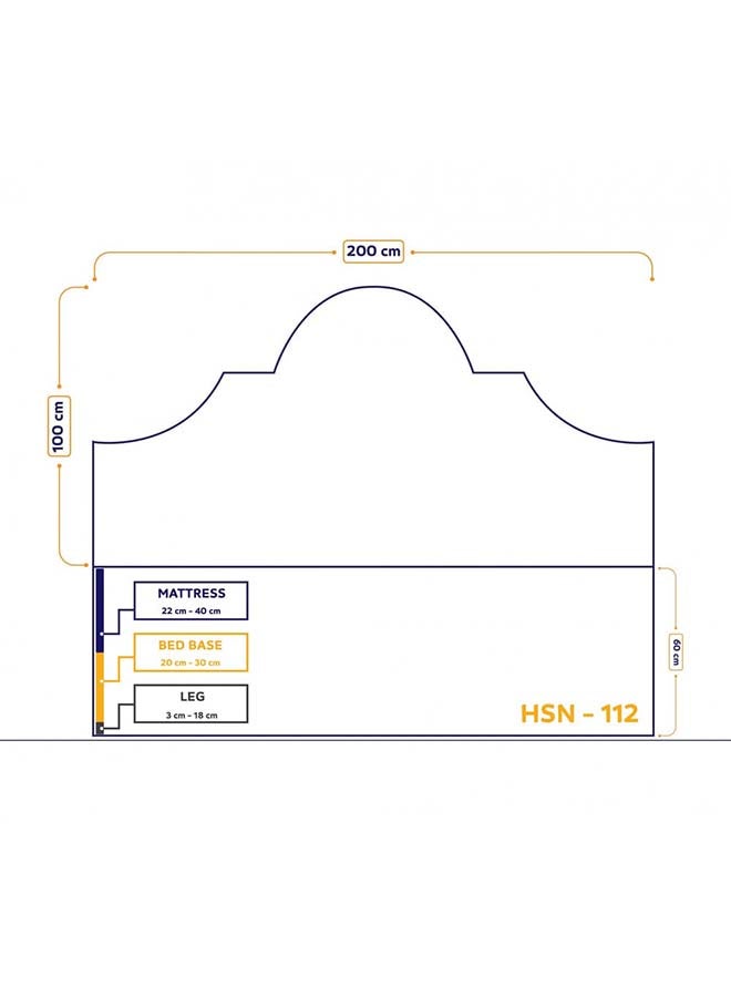 House One H112 | Velvet headboard - Beige  - Image 2