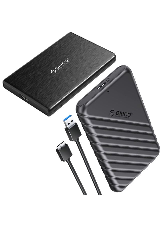 Orico ORICO 2.5 inch External Hard Drive Enclosure USB 3.0 to SATA III for 7mm and 9.5mm SATA HDD SSD 25PW1-U3 + 2189U3 - Image 1