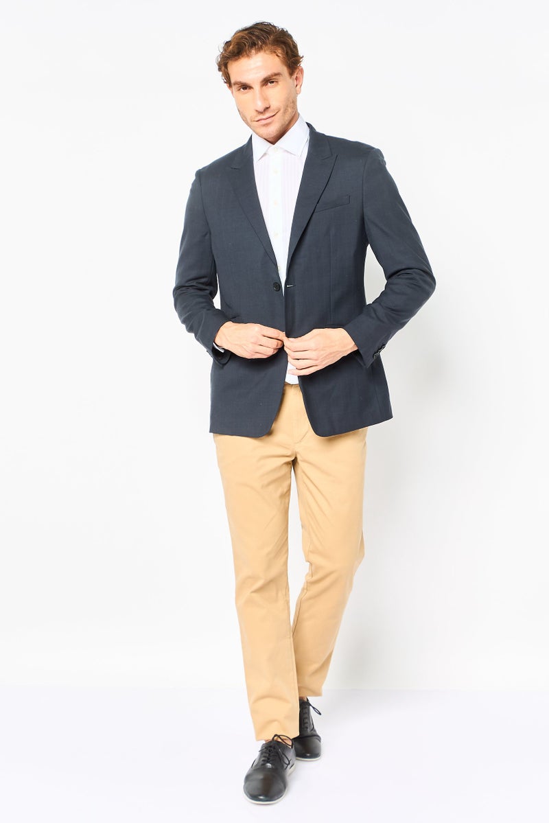 SELECTED بليزر رسمي للرجال بقصة عادية، أسود - Image 2