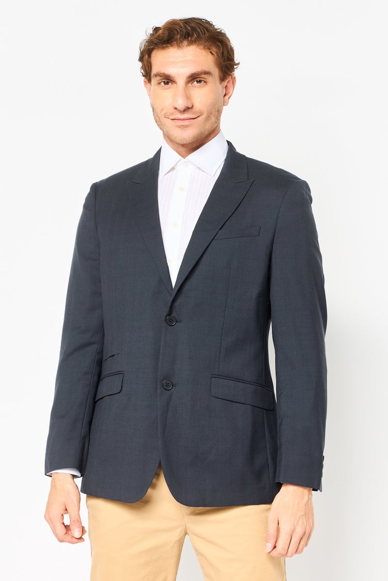 SELECTED بليزر رسمي للرجال بقصة عادية، أسود - Image 1