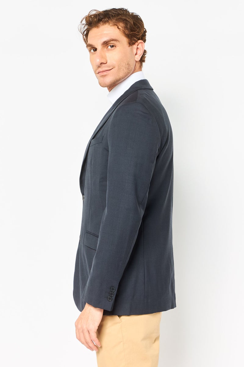 SELECTED بليزر رسمي للرجال بقصة عادية، أسود - Image 3