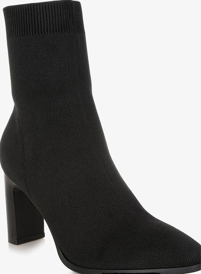 London Rag Black Flyknit Ankle Boots  in Black for Women | Best Price UAE