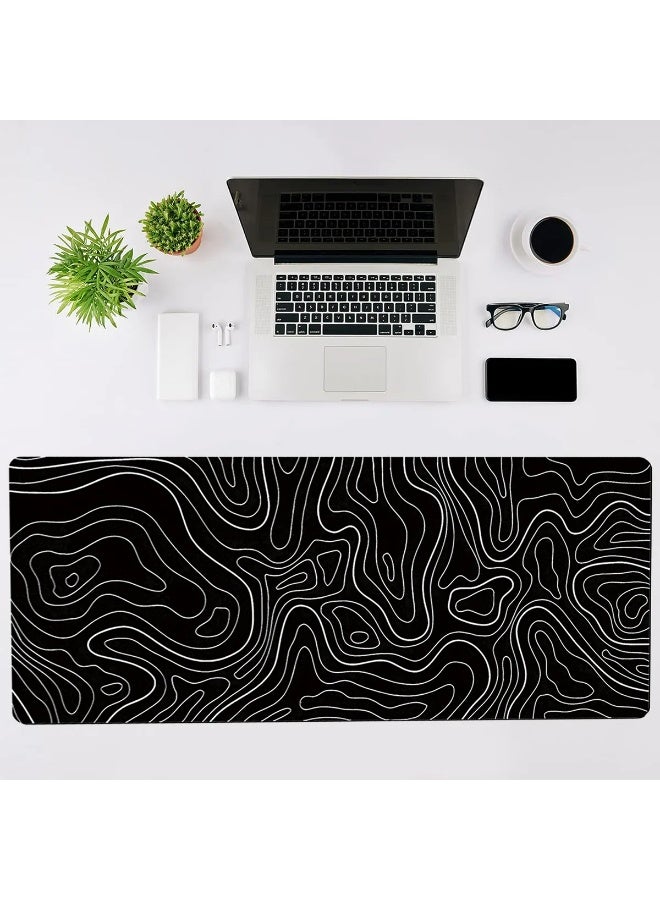 Gaming Laptop Mouse Pad Gaming Mouse Pad Big Desk Pads PC Keyboard Non-Slip 800 * 300 * 3mm Thicker Supper Rubber Table Mat Mouse Pads Edges Design for mouse and keyboard,gaming home and working office - Image 1