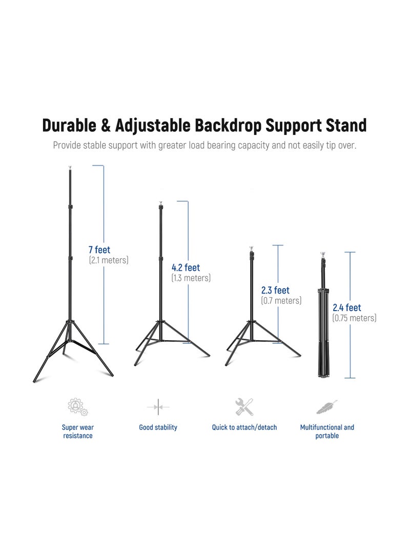 نيوير NEEWER NK-ST0203 2X3M نظام دعم الخلفية مع 2 كيس رمل و 6CLAMPS - Image 4