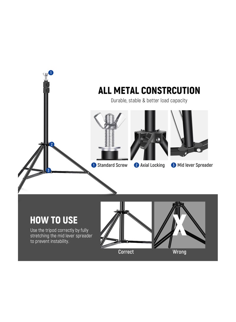 نيوير NEEWER NK-ST0203 2X3M نظام دعم الخلفية مع 2 كيس رمل و 6CLAMPS - Image 5