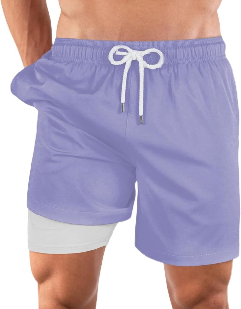 Classic Polyester Waterproof Swimming Wear, Basic Purple