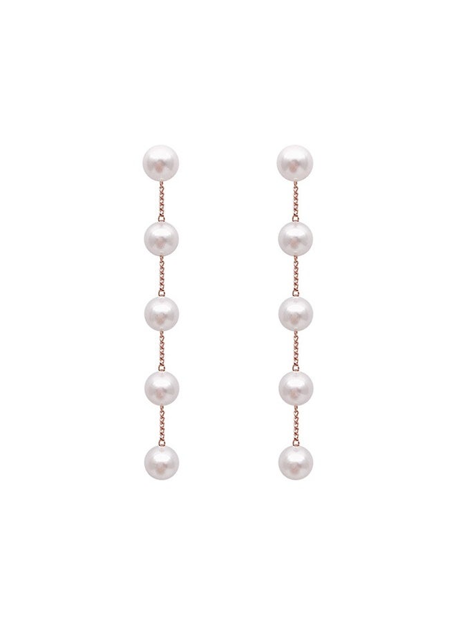 Boho Pearl Drop Dangle Earring, Long Tassel Pearl Earrings Tiny Pearl Chain Earrings, Vintage Earrings Jewelry for Women Girls (Gold) - pzsku/Z4E71065A4B712861927FZ/45/_/1695697000/22c1ae43-9b9d-415b-a154-8a47a328e733