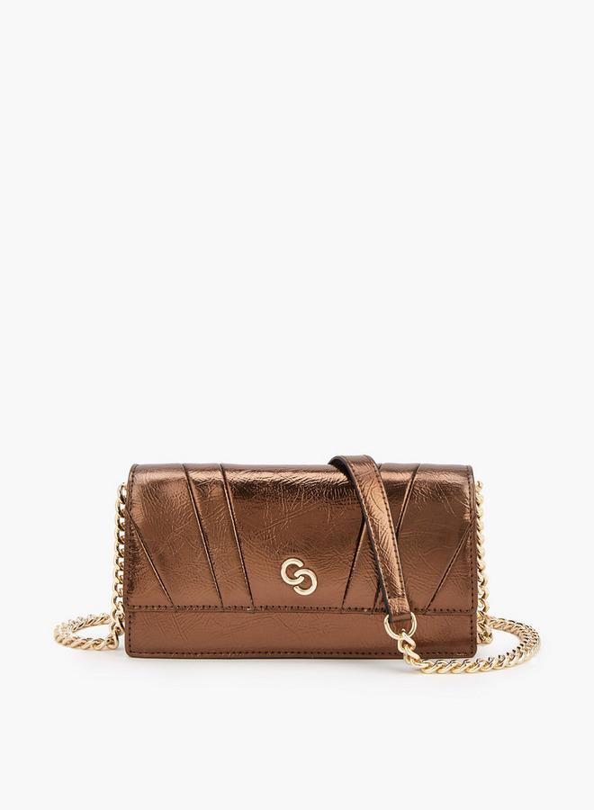 سيليست حقيبة كروس بودي معدنية بحزام سلسلة - Image 1