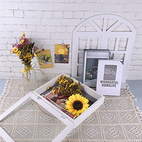 Frametory, 11x14 Shadow Box Frame - Front Opening - 2 inch Depth Display Box for Wall and Tabletop Display- Memory Box, 6 Pins Included (11x14, White) - Image 4