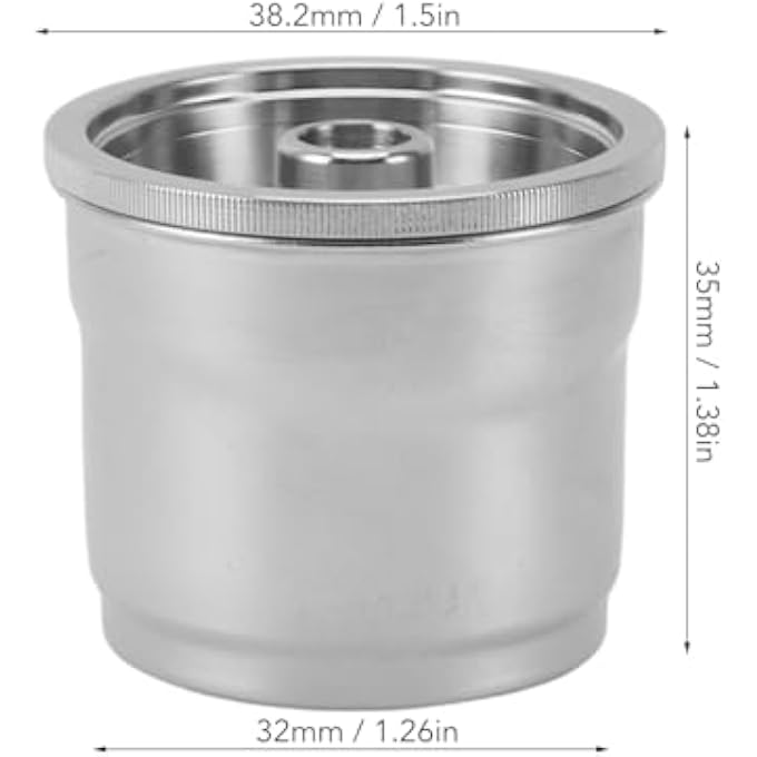 RIZGHWOY Reusable Coffee Pod Stainless Steel Refillable Coffee Capsule For Y3 Y5 X7 With Tamper And Spoon Reusable Capsules Filters Size 150Ml5Oz - Image 3