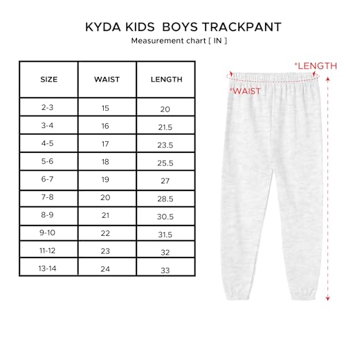 kyda kids سروال رياضي للأطفال KYDA KIDS® غير محدد الجنس 100% قطن مقاس عادي (عبوة من 2) - Image 4