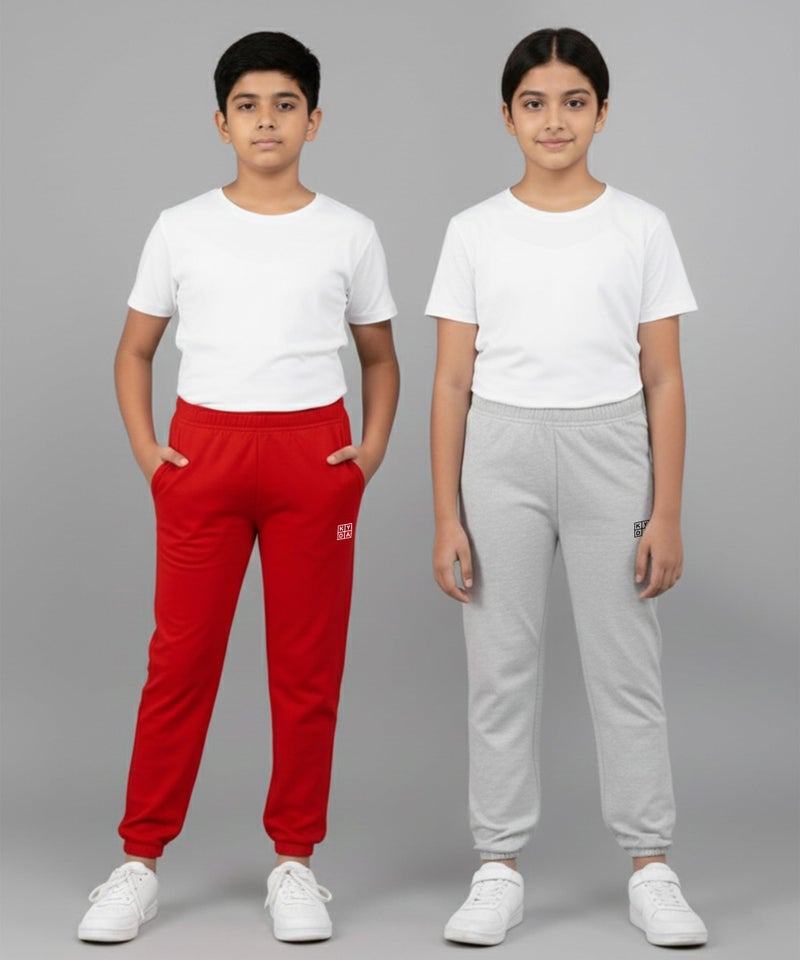kyda kids سروال رياضي للأطفال KYDA KIDS® غير محدد الجنس 100% قطن مقاس عادي (عبوة من 2) - Image 2
