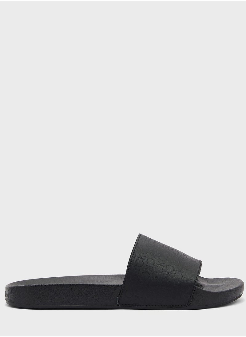 CALVIN KLEIN - One Strap Flip Flops - Image 1