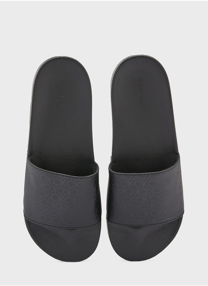 CALVIN KLEIN - One Strap Flip Flops - Image 1
