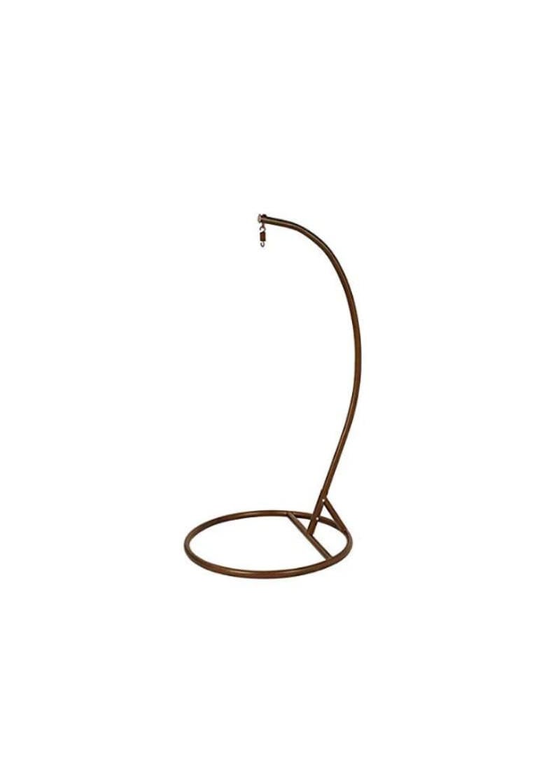 ANAND INDIA GROUPS ANAND INDIA GROUPS Hammock Swing Chair Stand Stand Only Iron OutdoorIndoor SwingJhulaHammocks Stand Standard SizeBrown CurveSwing Iron Stand 