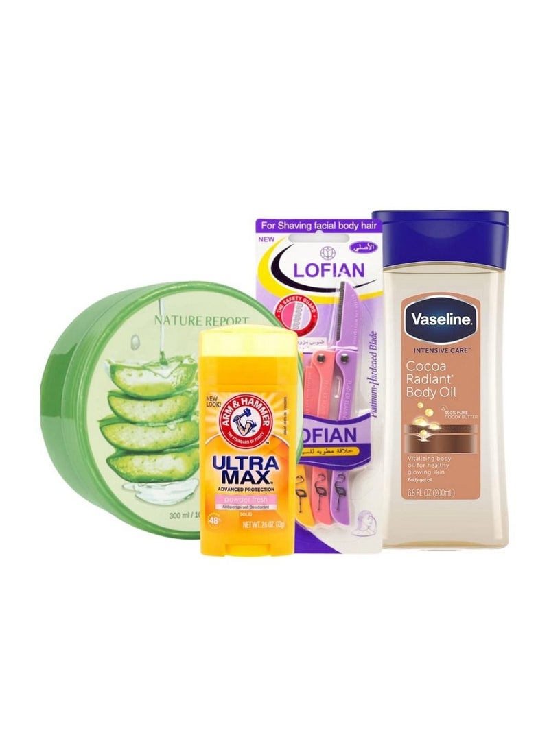 Vaseline Body and skin care set consisting of four products - Image 1