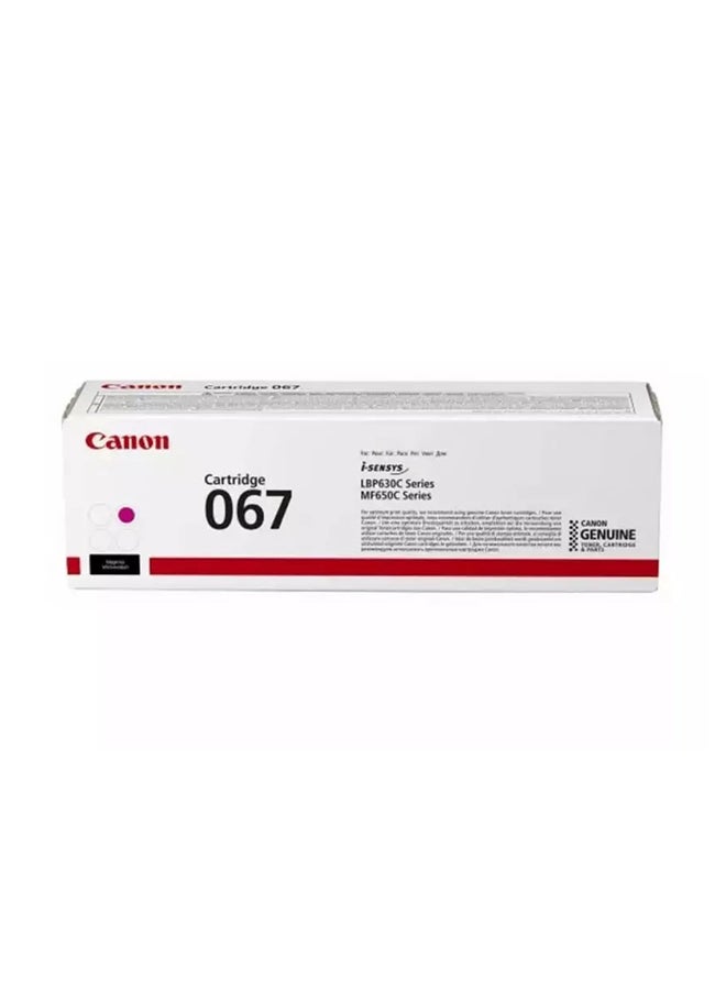 Canon Toner Cartridge 067 Yield 1250 pages Magenta - Image 1