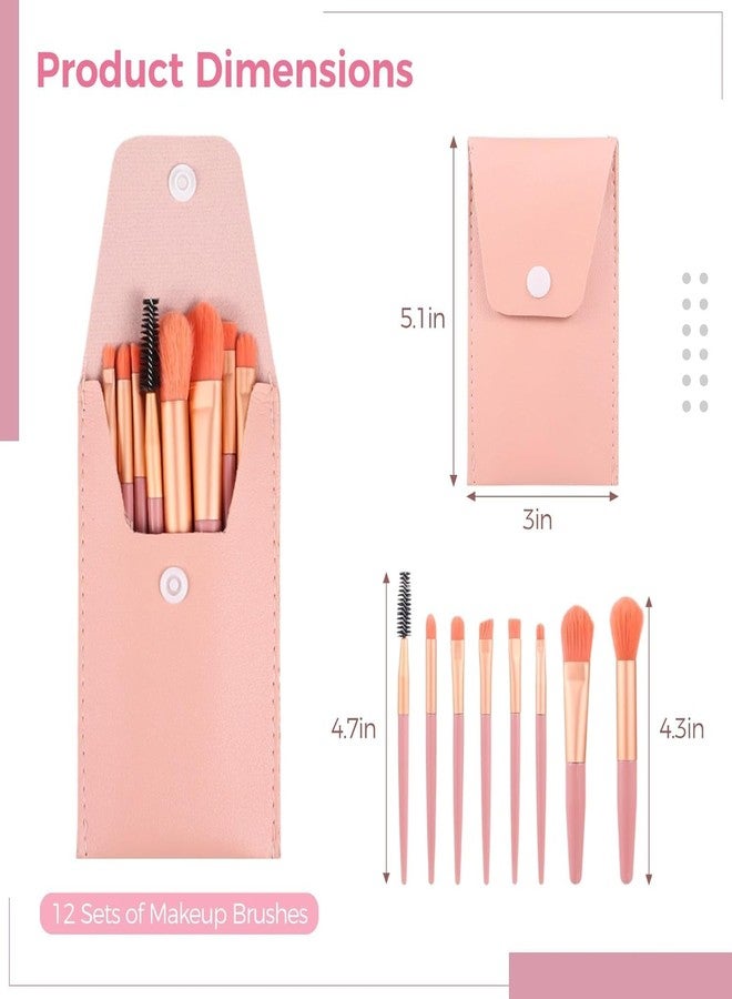 BSITFOW 8 Pcs Brush Set With Pouch, Makeup Brushes Premium Synthetic Kabuki Foundation, Concealers, Eye Shadows Professional Blush, Face Powder, Highlighter, Contour, Blending Eyeliner - Image 2