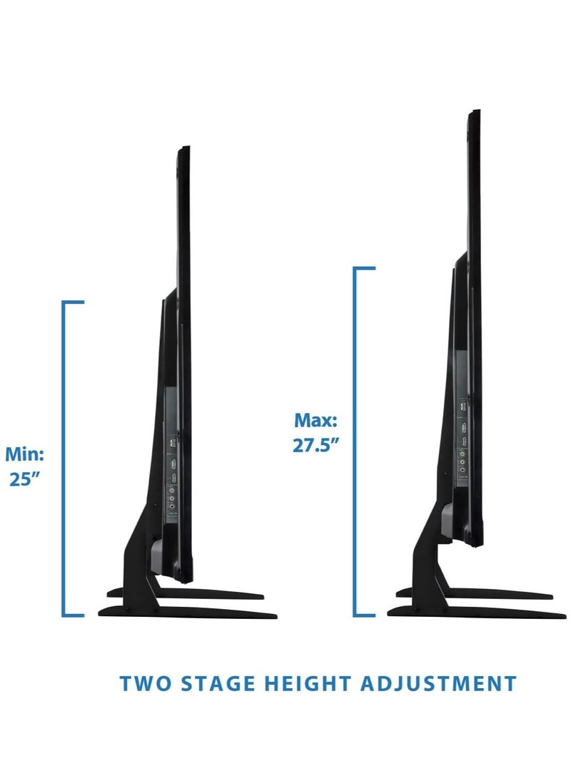 ELTRAZONE قاعدة استبدال حامل التلفاز العالمي، قاعدة عمودية تناسب تلفزيونات LCD و LED و بلازما من 32 إلى 60 بوصة، سعة 110 رطل، VESA 800 x 400mm - Image 4