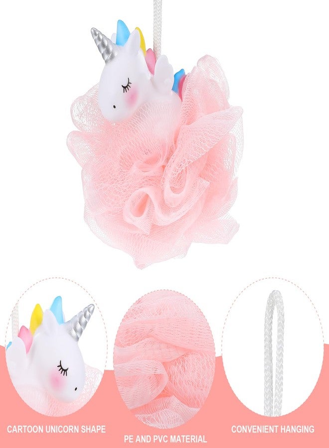 Balacoo Shower Loofah: 2 Pcs Unicorn Loofahs Animal Loofah Kids Loofah Bath Sponge Exfoliating Scrubber Bathing Ball for Girls Boys - Image 4