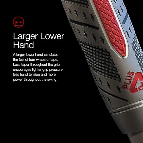 Golf Pride MCC Plus4 ALIGN Golf Club Grip - All-Weather Hybrid Grip with Raised Ridge Technology & Larger Lower Hand - Brushed Cotton Cord & Pebbled Texture - Midsize - 1 Pack - Image 5