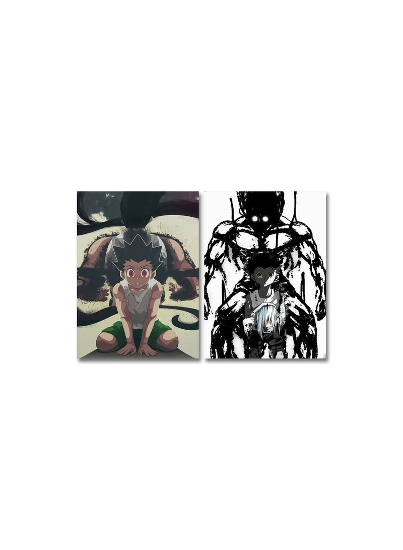 Marktna Decorative Wall Art Painting with an animation Design, 2 pieces, Size 80x60 cm - Image 2