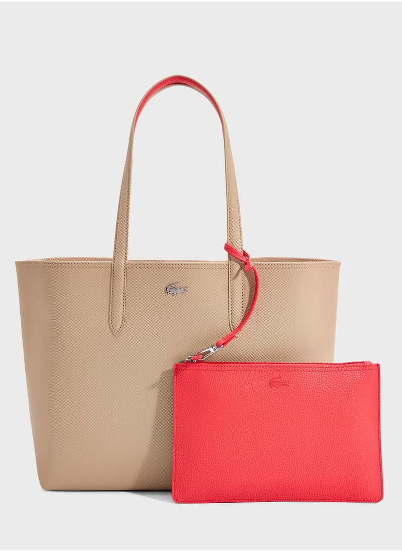 LACOSTE Essentials Top Handel Zip Over Tote