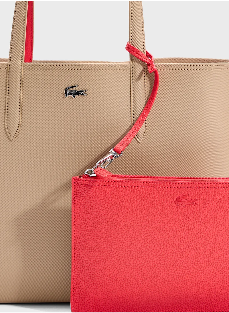 LACOSTE Essentials Top Handle Zip Over Tote