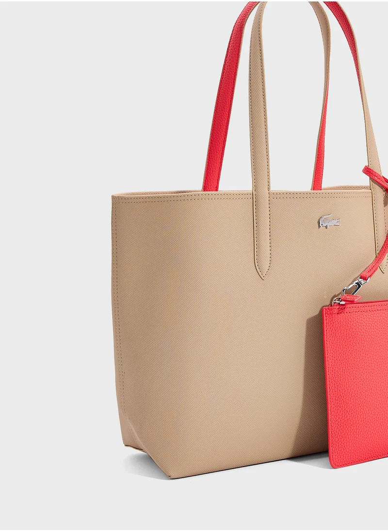 LACOSTE Essentials Top Handle Zip Over Tote