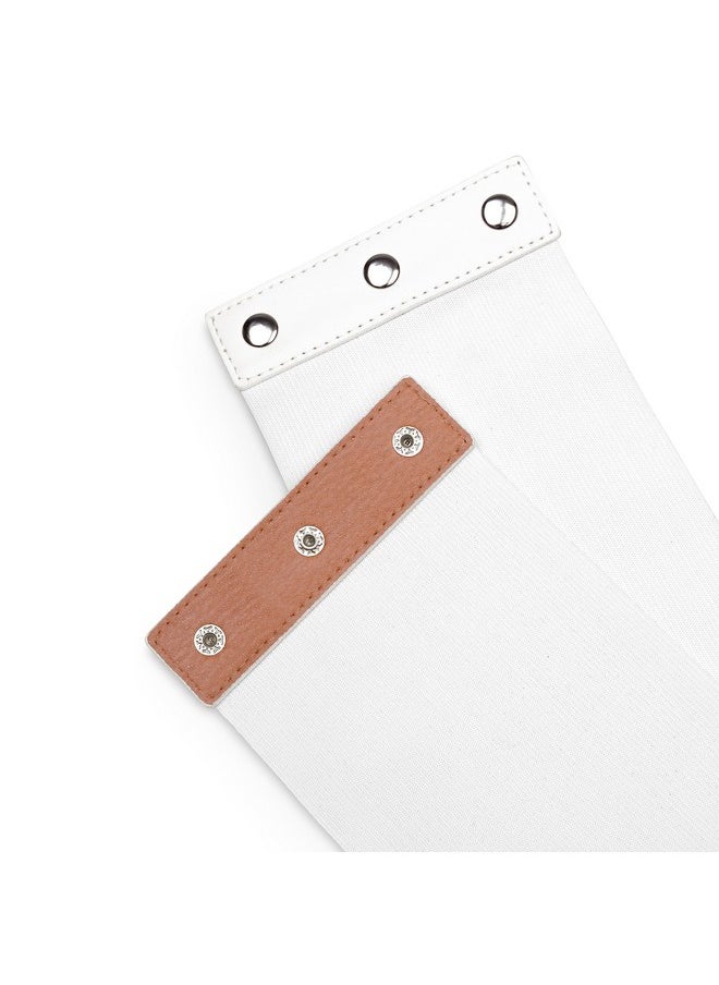 BlackButterfly - Elastic Cosplay Halloween Metal Ring Waist Pirate Waspie Corset Belt (White Xxl) - Image 1